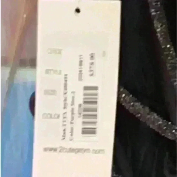 Prom Dress NWT Purple Silver Sparkle CorsetBack High Neck w/Pockets Women’s 10 - Picture 14 of 15